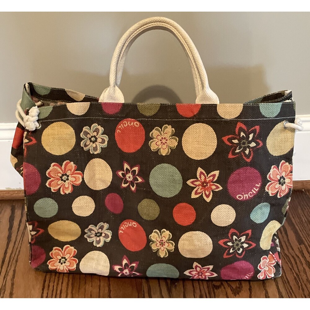 Oneal Jute Beach Pool Swim Bag Tote